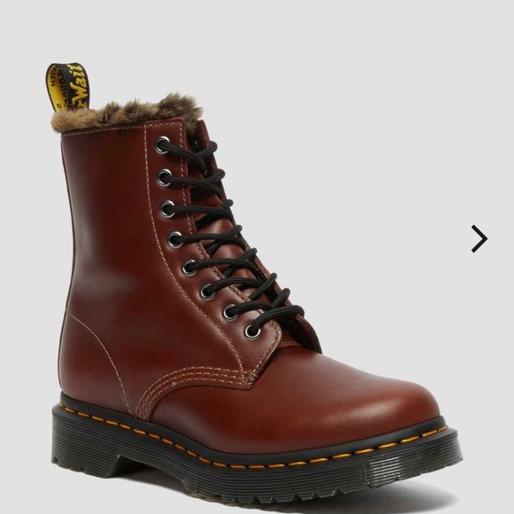 1460 SERENA FAUX FUR LINED LACE UP BOOTS Dr. Martens - Picture 3 of 16